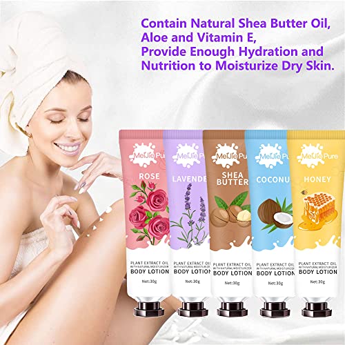 20 Pack Body Lotion for Women Dry Skin, Travel Size Lotion Sets Natural Body Moisturizer with Shea Butter,Body Cream for Women Gift, Birthday Christmas Valentines Gifts Set for Her Girlfriend Mom Wife