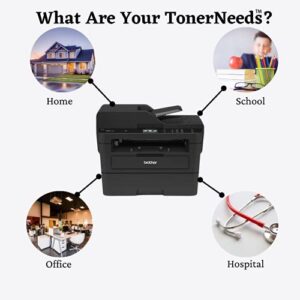 TONERNEEDS Compatible Brother TN450 Cartridge – Toner Replacement for TN-450 TN420 TN-420 to use with HL-2270DW HL 2280DW HL2230 2240 MFC-7360N MFC 7860DW DCP-7065DN IntelliFax 2840 (Black, 4 Pack)