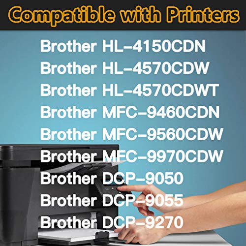 2-Pack Compatible Black Printer Toner Cartridge Used for Brother TN315 TN310BK TN315BK TN-315BK TN-310BK Use for Brother 9970CDW 9560CDW 9460CDN L4570CDWT 4570CDW 4150CDN 4140CN, Sold by Etechwork