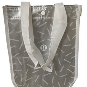 Lululemon Small Reusable Tote Carryall Gym Bag (White/Silver)
