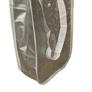 Lululemon Small Reusable Tote Carryall Gym Bag (White/Silver)