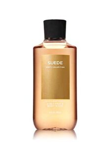 bath and body works suede men’s collection 2-in-1 hair and body wash 10 ounce shower gel