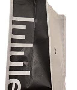 Lululemon Large Reusable Tote Carryall Gym Bag (White/Silver)