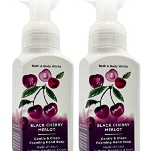 Bath and Body Works Gentle Foaming Hand Soap, Black Cherry Merlot 8.75 Ounce (2-Pack)