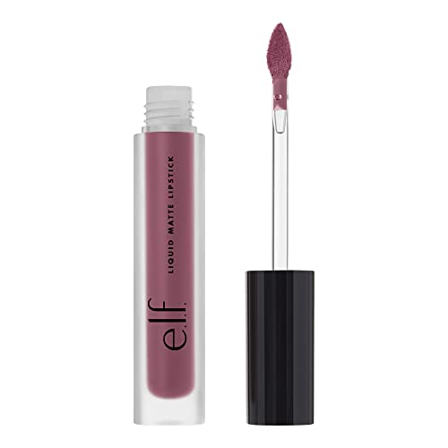 e.l.f. Cosmetics Liquid Matte Lipstick, Highly Pigmented, Quick Drying & Smudge Proof, Nourish & Soften, Diamond-Shaped Wand, Wine Tour