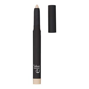 e.l.f, no budge shadow stick, smudge-proof, long lasting, creamy, blends effortlessly, avoids creasing, perfect pearl, all-day wear, 0.056 oz