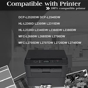 2-Pack Black Compatible Drum Unit Replacement for Brother DR630 DR-630 to use with DCP-L2520DW DCP-L2540DW HL-L2300D HL-L2305W HL-L2320D HL-L2340DW HL-L2360DW HL-L2380DW HL-L2680W MFC-L2700DW Printer