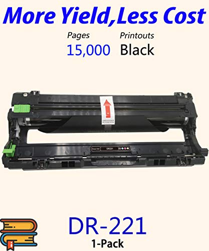 1-Pack Compatible DR-221CL Drum Unit Replacement for Brother DR221CL DR-221 DR221 Imaging Used for TN221 Toner HL-3140cw HL-3170cdw HL-3180CDW MFC-9130cw MFC-9330cdw MFC-9340cdw DCP-9020CDN Printer