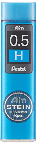 Pentel Ain Stein Mechanical Pencil Lead, 0.5mm H, 40 Leads (C275-H)