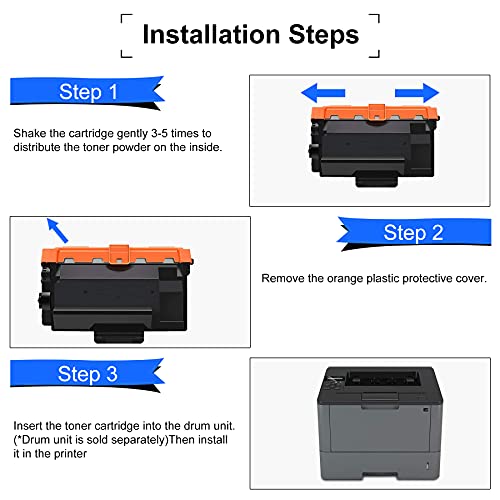 Neoa NA-TN-850 3PK (3 PK,Black) TN850 TN-850 High Yield Compatible Toner Cartridge Replacement for Brother DCP L5650DN L5650DN L5600DN MFC L5800DW L5800DW L6700DW L6750DW L6800DW L6900DW Printer