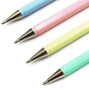 Pentel Hybrid - Milky Gel Rollerball Pen - K108 - Blister Pack of 4 Pastel Pens - Green, Yellow, Pink and Blue