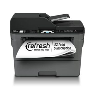 Brother Compact Monochrome Laser All-in-One Multi-function Printer, MFCL2710DW with High Yield Black