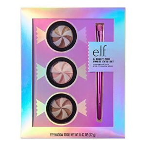 elf (1 e.l.f. cosmetics a sight for sweet eyes set- set includes 3 eyeshadow duos and 1 eyeshadow brush