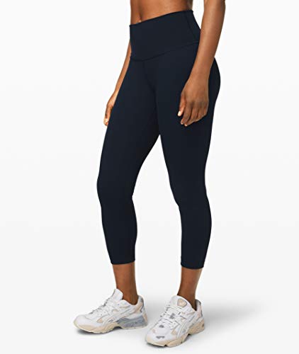 Lululemon Athletica Wunder Under High Rise Crop 23 inches Yoga Pants (True Navy, 4)