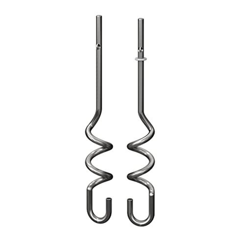 Ninja XSKDOUGHHK Foodi Dough Hooks for Power Mixer System (CI100 Series), Stainless Steel