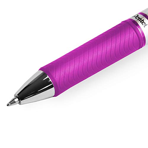 Pentel EnerGel XM BL77 - Retractable Liquid Gel Ink Pen - 0.7mm - 54% Recycled - Magenta - Pack of 3