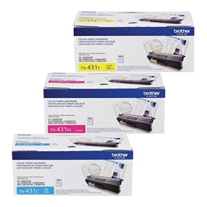 brother hl-l8360cdw (tn431) standard yield toner cartridge set colors only (1,800 yield)