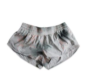 lululemon women’s hotty hot low rise lr running shorts 2.5-inch reflective size 10 (splatter dot print – scrf/dvgy)