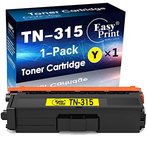 EASYPRINT (1xYellow Pack) Compatible Yellow TN315 Toner Cartridge TN-315 Used for Brother HL-4140CN/ 4150CDN/ 4570CDWT/ 4570CDW, MFC-9460CDN/ 9465CDN/ 9560CDN/ 9970CDN, DCP-9055CDN/ 9270CDN Printers