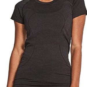 Lululemon Athletica Swiftly Tech Short Sleeve Shirt 2.0 (Black, Size 6)