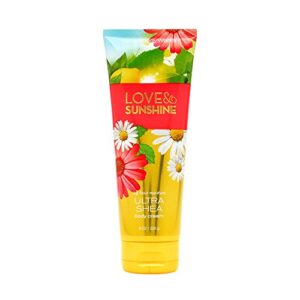 bath & body works, love and sunshine, ultra shea body cream