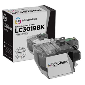 ld compatible-ink-cartridge replacement for brother lc3019bk super high yield (black)