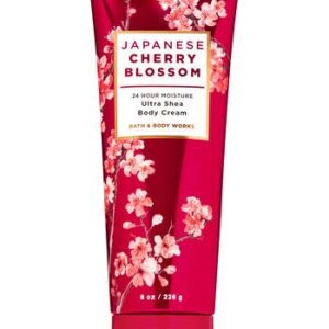 Bath and Body Works - Japanese Cherry Blossom - Moisturizing Body Wash, Fine Fragrance Mist and Ultra Shea Body Cream - 3 pc - Gift Set (2020))