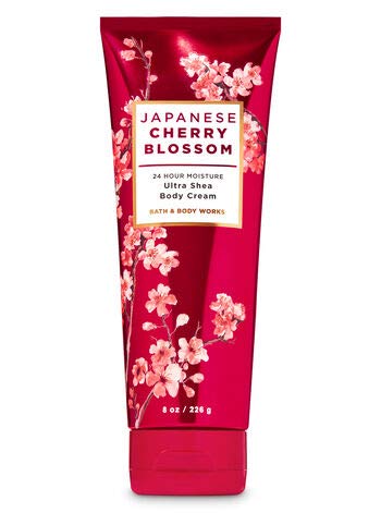 Bath and Body Works - Japanese Cherry Blossom - Moisturizing Body Wash, Fine Fragrance Mist and Ultra Shea Body Cream - 3 pc - Gift Set (2020))