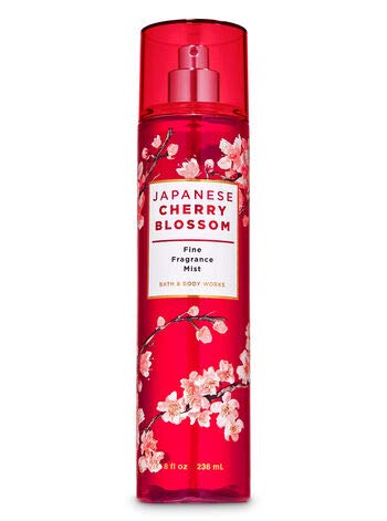 Bath and Body Works - Japanese Cherry Blossom - Moisturizing Body Wash, Fine Fragrance Mist and Ultra Shea Body Cream - 3 pc - Gift Set (2020))