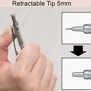 Pentel GraphGear 1000 Automatic Mechanical Drafting Pencil 0.5 mm - Includes Lead Refills & Eraser - Chiseled Metallic Grip with Soft Pads