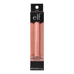 e.l.f. cosmetics no budge shadow stick, longwear, smudge-proof metallic eyeshadow, rose gold, 0.056 oz (1.6g)