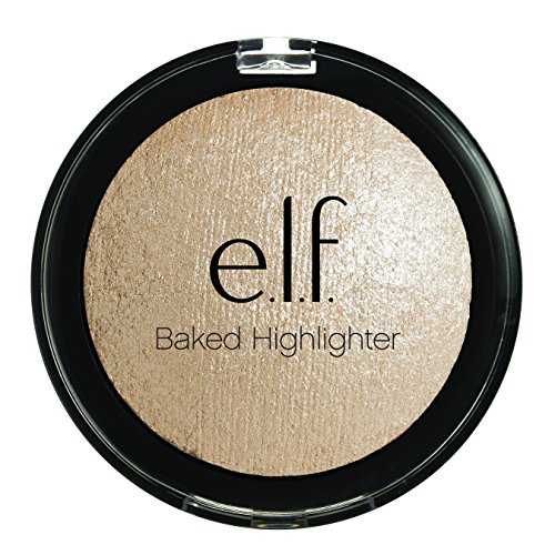 e.l.f, Baked Highlighter, Sheer, Shimmering, Hydrating, Blendable, Glides On, Creates a Radiant Glow, Nourishes, Moonlight Pearls, Infused with Vitamin E, Jojoba and Grape Oils, 0.16 Oz