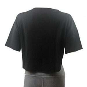 LIGHTEST Cropped TEE with Expression - Black (8)