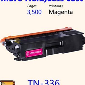 ColorPrint Compatible Toner Cartridge High Yield Replacement for Brother TN336 TN-336 TN331 TN336M Work with HL-L8350CDW HL-L8250CDN HL-L8350CDWT MFC-L8850CDW MFC-L8600CDW Printer (1-Pack, Magenta)