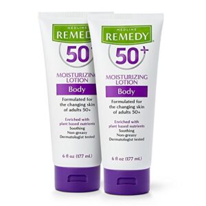 medline remedy 50+ daily moisturizing body lotion, 6 oz tube (2 pack)