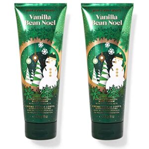 bath and body works gift set of of 2 – 8 oz body cream – (vanilla bean noel)