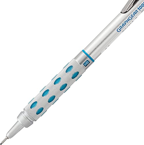 Pentel Graph Gear Mechanical Pencil 1000 - Automatic Drafting Pencil - 0.7mm Lead Size - Blue Barrel - Includes Lead Refills & Eraser