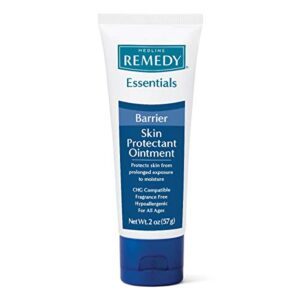 medline remedy essentials skin barrier protectant ointment, hypoallergenic, fragrance-free, 2 ounce (pack of 12)