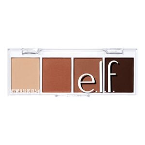 e.l.f. Bite-Size Eyeshadow, Ultra-Pigmented Eye Makeup Quad, 4 Matte & Shimmer Shades, Creamy & Blendable Powder, I Love You A Latte, 0.12 Oz