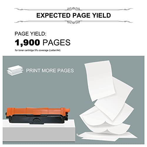 MANDBOY Compatible Replacement for Brother TN-221 TN221Y Standard Yield Toner-Cartridge (Yellow), Work with HL-3140CW MFC-9330CDW DCP-9015CDW Printer Cartridge, 1-Pack