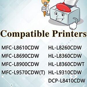 MM MUCH & MORE Compatible Toner Cartridge Replacement for Brother TN436 TN-436 TN-433 High Yield Used for HL-L8260CDW L8260CDN L8360CDW MFC-L8690CDW L8900CDW DCP-L8410CDW Printer (5-Pack, 2BK+C+M+Y)