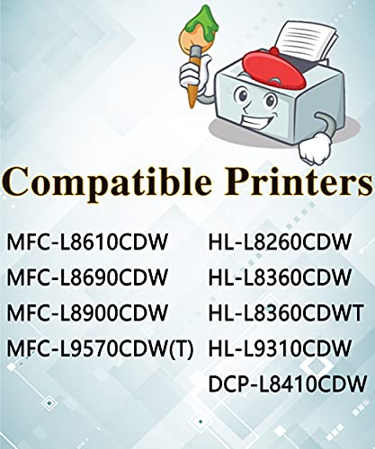 MM MUCH & MORE Compatible Toner Cartridge Replacement for Brother TN436 TN-436 TN-433 High Yield Used for HL-L8260CDW L8260CDN L8360CDW MFC-L8690CDW L8900CDW DCP-L8410CDW Printer (5-Pack, 2BK+C+M+Y)