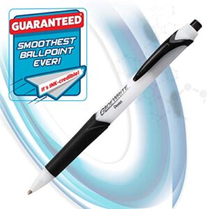 Pentel GlideWrite Ballpoint Pen with TechniFlo Ink, (1.0mm) Medium Line, Black, 6 count (BX910-D)