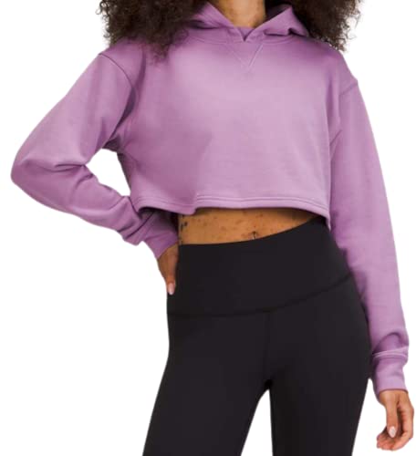 Lululemon All Yours Cropped Hoodie (Wisteria Purple, Size 6)