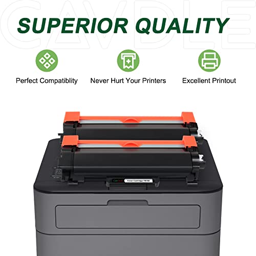CAVDLE TN-760 Compatible Toner Cartridge Replacement for Brother TN760 TN730 Work with HL-L2325DW HL-L2350DW HL-L2390DW HL-L2395DW HL-L2370DW DCP-L2550DW MFC-L2690DW MFC-L2710DW MFC-L2750DW Printers