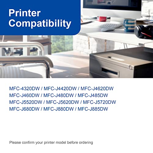 LC203 XL Compatible Ink Cartridge Replacement for Brother LC203 LC203XL LC201 LC201XL to use with MFC-J480DW MFC-J880DW MFC-J4420DW MFC-J680DW MFC-J885DW (6 Pack)