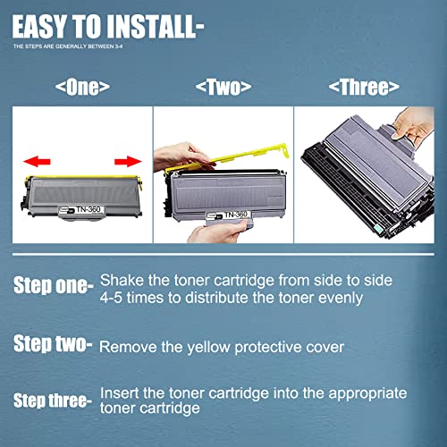 DONGINK TN360 TN330 Compatible TN-360/330 High Yield Toner Cartridge Replacement for Brother DCP-7030 7040 7045N HL-2120 2150N 2125 2140 2150 2150N 2170 2170W Printer(Black, 1-Pack)