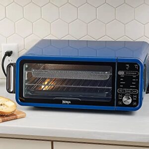 Ninja SP101 Foodi 8-in-1 Air Fry Large Toaster Oven Flip-Away for Storage Dehydrate Keep Warm 1800w XL Capacity (Renewed) NAVI BLUE