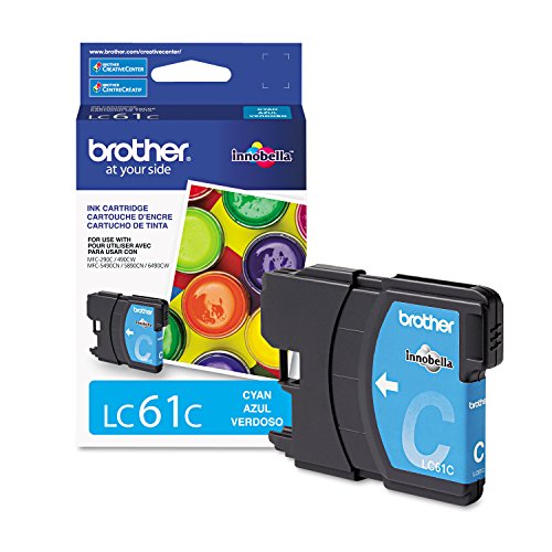 Brother Lc61c Innobella Ink Cartridge, Cyan - in Retail Packaging