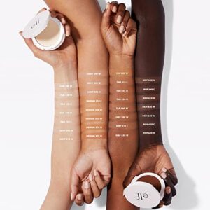 e.l.f. Camo Powder Foundation, Lightweight, Primer-Infused Buildable & Long-Lasting Medium-to-Full Coverage Foundation, Fair 140 W